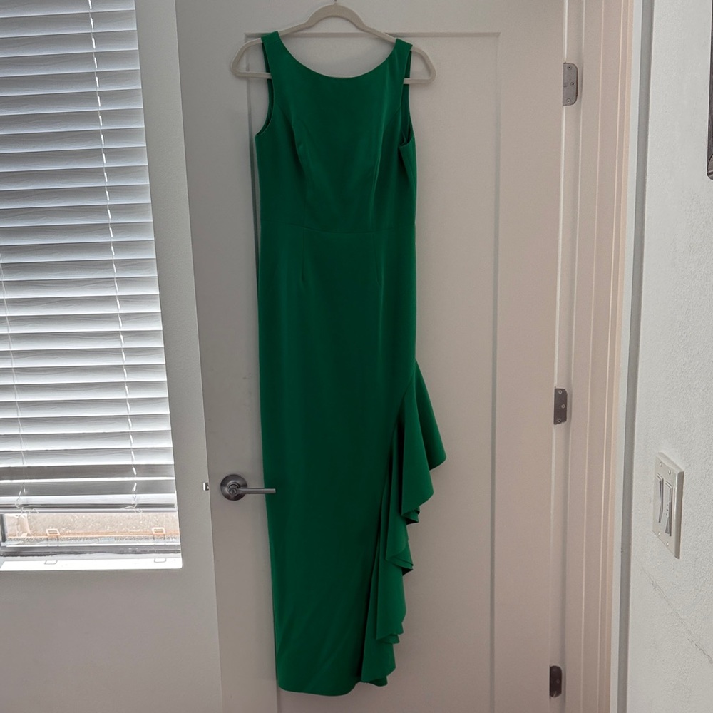 Vince Camuto Emerald Asymmetrical Dress